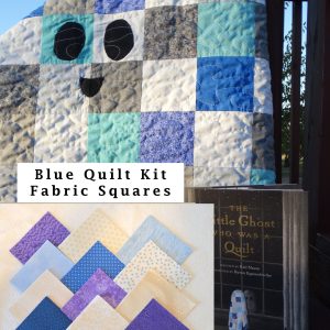 Little Ghost Who Was a Quilt Kit 2.5" Squares - Blue, Purple, Cream