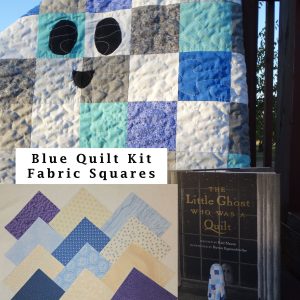 Little Ghost Who Was a Quilt Kit 5" Squares - Blue, Purple, Cream